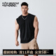MUSCLE DOG肌肉狗 運(yùn)動(dòng)背心男士夏休閑百搭寬松圓領(lǐng)寬肩健身工字背心訓(xùn)練服 黑色 XL
