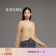 ERDOS 春夏V領(lǐng)翻花長(cháng)袖絲棉鏤空寬松系帶浪漫甜美女開(kāi)衫針織衫 燕麥奶色 L 165/88A