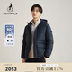 beanpole90%鵝絨 濱波秋冬款男士日常潮酷多色連帽羽絨服 藏青色 M 175/92A