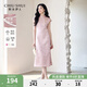 秋水伊人優(yōu)雅古典立領(lǐng)改良版旗袍2025年夏季新款女國風(fēng)提花連衣裙 粉紅 L