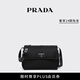 PRADA/普拉達(dá)【禮物】女士Prada Traveller Re-Nylon加襯中號(hào)郵差包 黑色