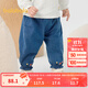 巴拉巴拉寶寶褲子嬰兒花苞褲女童牛仔褲秋裝 藍色調00488 80 cm