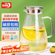 青蘋果冷水壺涼水壺硼硅耐熱玻璃冷熱水壺嘟嘟壺1.8L大容量家用飯店通用