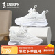 SNOOPY史努比童鞋兒童運(yùn)動(dòng)鞋秋季跑步鞋男女童休閑小白鞋3810白色34