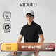 威可多（VICUTU）【Ever Polo】男士潮流橙標(biāo)舒適短袖上衣棉免燙保羅衫 黑色（二代） XL