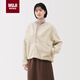 MUJI女士外套 長(cháng)毛抓絨 夾克 秋季新款 象牙色 L