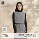 播【商場(chǎng)同款】小香風(fēng)馬夾女2024新款疊穿復(fù)古圓領(lǐng)馬甲BDR1MD0206 K44玄黑花 玄黑花 L