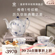 RoyalCopenhagen[七夕禮物][檀健次同款]皇家哥本哈根平邊唐草杯手繪咖啡杯禮盒 平邊唐草-經(jīng)典萬用1壺2杯2碟