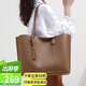 viney牛皮包包女包大容量托特包單肩包手提包生日禮物高級感送女友老婆