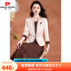 皮爾卡丹喜婆婆婚宴套裝禮服連衣裙春秋夏2025新款爆款高端輕奢高級(jí)感媽媽 杏色-漂亮端莊絕美兩件套闊太太 L 【適合106-115斤】