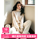 晚白【專(zhuān)享】【100%羊毛】流行穿搭紅色毛衣洋氣內(nèi)搭打底高領(lǐng)針織衫女 米色 S