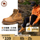 駱駝 經(jīng)典登山戶外大黃靴男馬丁靴工裝鞋P15W379009沙漠黃42