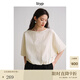 旅途原品ltyp 文藝蝙蝠袖廓型小衫 新款時(shí)尚寬松襯衫女秋季百搭 月牙白 M