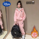 迪士尼（Disney）女童時(shí)髦衛衣套裝秋冬款童裝2025新品中大童女孩運動(dòng)套裝 【加絨】粉色高質(zhì)量 加厚 150 cm 建議身高141-150cm
