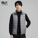 班尼路（Baleno）S&K系列羽絨馬甲男2025年新款秋冬防寒防風(fēng)外套潮牌立領(lǐng)外穿棉服 50181灰色 【50絨馬甲】 XL 【建議145-165斤】
