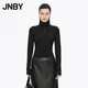 JNBY/江南布衣【商場(chǎng)同款】25秋新品T恤修身高領(lǐng)拉鏈長(cháng)袖5P9115260