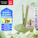 松下（panasonic） 奶油棒直發(fā)卷發(fā)兩用直板夾短發(fā)打理女造型卷發(fā)棒劉海夾板 男女迷你小直發(fā)夾板 電夾發(fā)板 EH-HV31 【氧氣綠】智能控溫