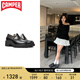 看步（CAMPER）【博主同款】女鞋Milah增高皮鞋女厚底樂福鞋粗跟單鞋 黑色002 36