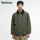 BARBOUR OS Peached Bedale日版寬松無(wú)蠟夾克桃皮絨外套 男女同款 Sage-鼠尾草綠 M