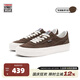 VISION STREET WEAR官方 FLAT TOP栗子棕低幫經(jīng)典翻毛皮帆布鞋男女街頭滑板鞋 咖啡色 39