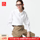 優(yōu)衣庫女裝全棉襯衫/長(cháng)袖襯衣空調衫薄外套通勤長(cháng)絨棉479078 00 白色 M /160/84A