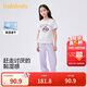 巴拉巴拉童裝兒童短袖套裝女童2025夏裝兩件套速干長(zhǎng)褲學(xué)院風(fēng)208225119009