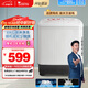 小天鵝（LittleSwan）雙桶雙缸洗衣機(jī)半自動 8公斤 噴淋漂洗強(qiáng)力去污 以舊換新 操作簡便 租房家用 TP80VDS08