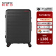新秀麗（Samsonite）拉桿箱大容量行李箱男女旅行箱 萬(wàn)向輪登機箱時(shí)尚抗壓 密碼箱 HG0 HG0-黑墨色 20英寸 【適合1周內短途旅行】