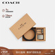 蔻馳（COACH）【品牌直供】男士雙扣頭腰帶禮盒 38MM 灰黑色CW362