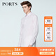 PORTS寶姿男裝春夏梭織長(zhǎng)袖休閑襯衫時(shí)尚修身MN8B032GWC026 PINK M