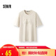 森馬（Semir）短袖T恤男裝熊貓國(guó)風(fēng)印花刺繡2025夏季涼感t寬松上衣109325100113