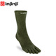 injinji羊毛五指襪雙層套襪里層襪男女長(cháng)筒薄款美利奴羊毛保暖運動(dòng)襪 森林-限定 M(40.5-44)