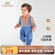 英氏嬰幼兒連體衣四季長(zhǎng)袖男寶寶爬服小童新生兒連身衣