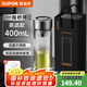 蘇泊爾（SUPOR）一鍵開蓋玻璃杯雙層防燙茶水分離男士泡茶車載水杯便攜商務(wù)禮盒裝 【禮盒裝】茶濾款400ml