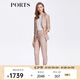 PORTS寶姿商場同款女裝春季氣質(zhì)通勤中長款一粒扣西服外套 白天鵝色-2 S (4)