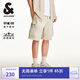 杰克·瓊斯（JACK&JONES） 潮酷高街時(shí)尚字母反光磨毛膠印寬松抽繩五分褲短褲男裝225215014