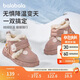 巴拉巴拉童鞋女童雪地靴加絨加厚棉靴冬2024短靴防水防滑靴子208424141006