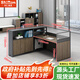 時(shí)仁（ShiRen）職員桌辦公桌員工桌辦公室簡(jiǎn)約財務(wù)桌加厚屏風(fēng)辦公桌椅組合 7字型單人位
