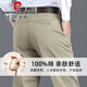 皮爾卡丹100%純棉休閑褲男士秋冬抗皺直筒寬松高端2025新款中年商務(wù)長(cháng)褲子 卡其色 【純棉商務(wù)休閑褲】 32 【腰圍2尺4】