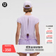 lululemon丨Cinch-Back 女士運動(dòng)背部抽繩短袖 T 恤 LW3IIOS 薰衣草霜紫 M