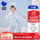 迷你巴拉巴拉【鵝絨】兒童三防羽絨服連體衣男女童寶寶蛋型防風(fēng)帽厚款爬服
