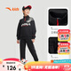 安踏兒童針織運動(dòng)套裝秋男大童舒適運動(dòng)休閑百搭款A52437702