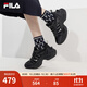 斐樂(lè )（FILA）魚(yú)刺3代老爹鞋女鞋春新款休閑鞋厚底增高鞋運動(dòng)鞋 黑-BK 37.5
