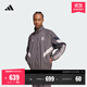 adidas皇馬足球休閑文化寬松夾克外套男裝阿迪達斯官方JI9479 炭灰/深麻灰 M