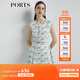 PORTS寶姿 商場(chǎng)同款新品女裝無(wú)袖印花連衣裙LL8D200KLO008 乳白混色 XL (10)