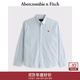 Abercrombie & Fitch【牛津襯衫】經(jīng)典小麋鹿圖案男裝25春夏美式長(cháng)袖襯衫125-5083 藍色細條紋 XL (180/116A)