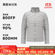 迪卡儂（DECATHLON）短款羽絨服輕薄薄外套戶(hù)外運動(dòng)保暖內膽排骨羽絨服TREK100 男款-冰川灰-立領(lǐng) M