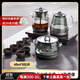 茶皇子（CHAHUANGZI）底部上水電熱水壺純鈦玻璃燒水煮茶一體機嵌入式茶臺燒水壺煮茶器電茶爐套裝 0.8L 三合一+純鈦茶杯*6