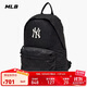 MLB包包男女情侶同款鉆石老花雙肩包大容量秋冬季3ABKM025N-50BKS-F