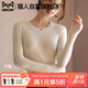 貓人（MiiOW）圓領(lǐng)針織衫女2025春秋新款白色修身內搭低領(lǐng)打底毛衣黑色長(cháng)袖上衣